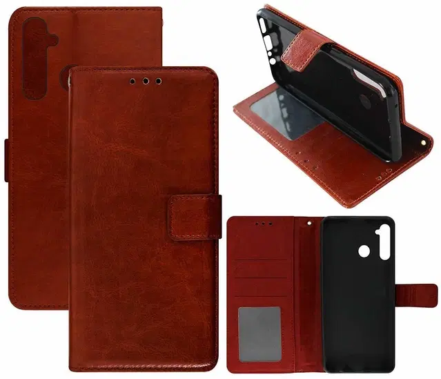 Flip Mobile Cover for Oppo Realme 5s, Multicolor