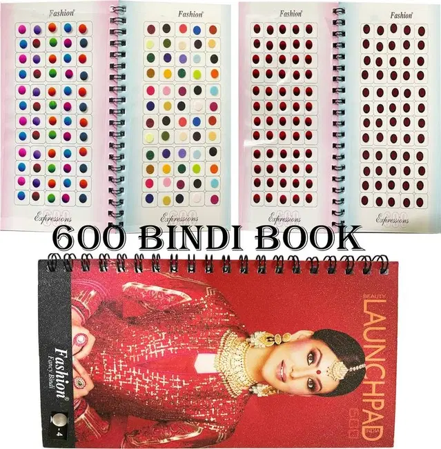 Karwa Chauth Bindi Book 600 Multicolor Kumkum Stickers, Pack Of 1