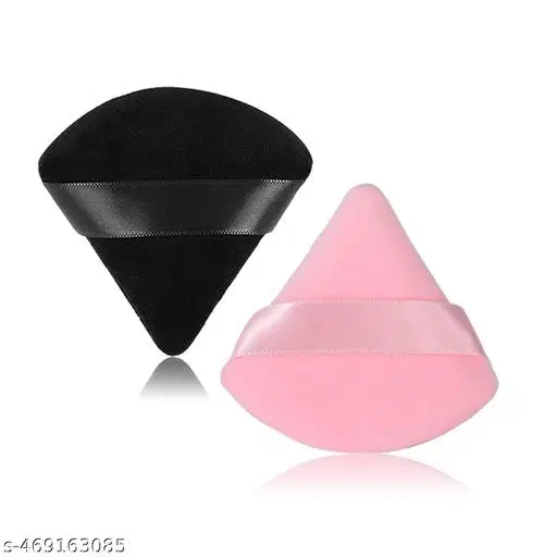 Triangle Powder Puff, Multicolor, Pack of 2