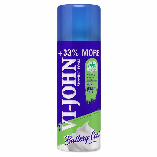 VI-JOHN Shaving Foam For Sensitive Skin with Vitmin E - 400 g