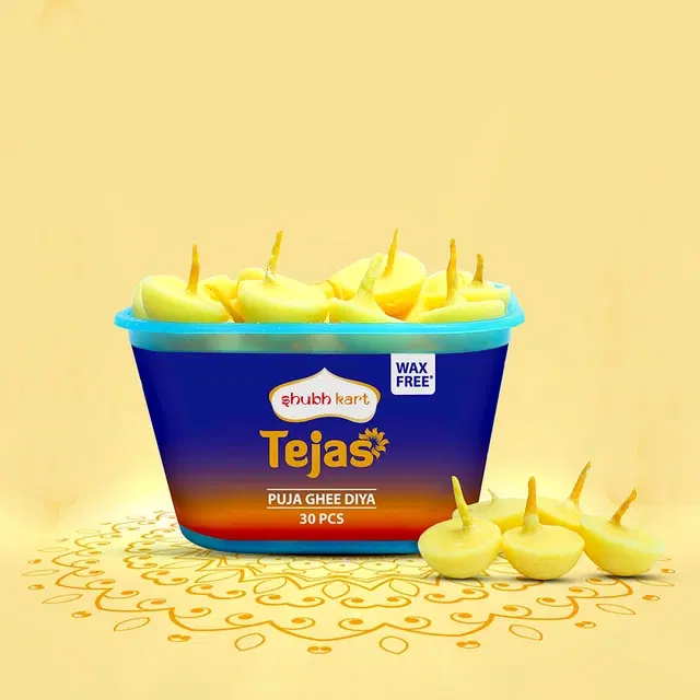 Shubhkart Tejas Pure Ghee Wicks (30 Pc)