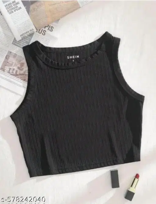 Hosiery Cotton Solid Top for Girls, Black (0-3 Months)