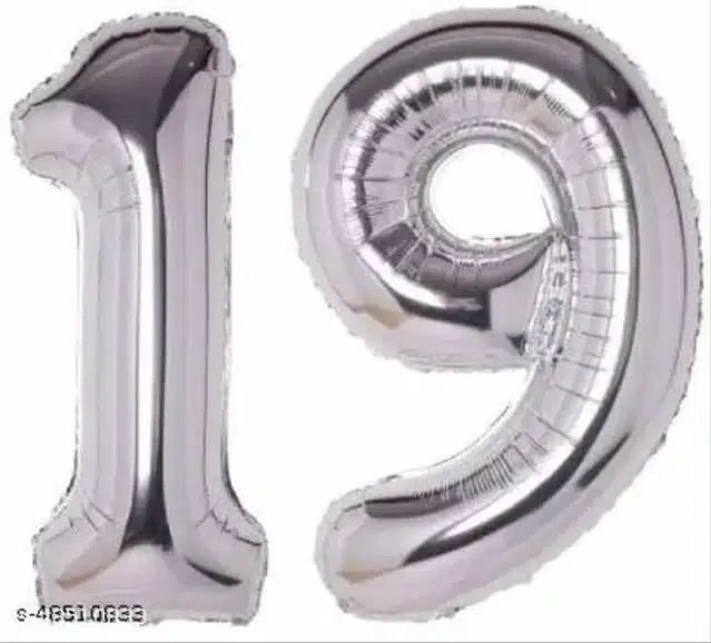 Number Foil Balloon, Assorted, Pack of 1