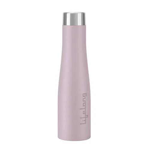 Lifelong Stainless Steel Water Bottle 900ml, Leak-Proof, Rust Free, Easy Grip, Odour-Free, Secure Cap, for School, Travel, Gym & Work, Lavender (llbt03bl)