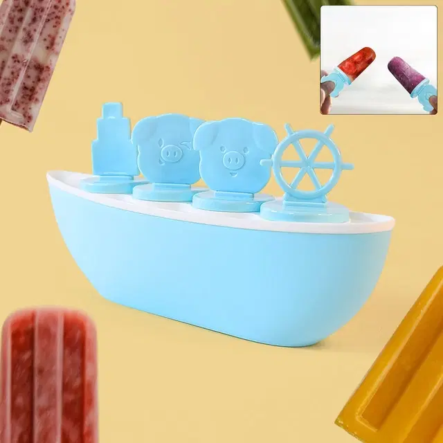 4 cavity boat ice cream_mould 12272