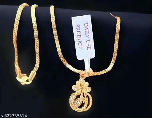 Pendant with Chain for Women (Gold)