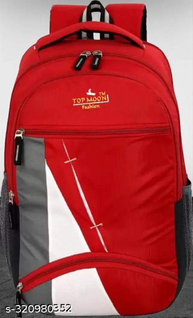 Polyester Backpack for Kids, Red, 35 L