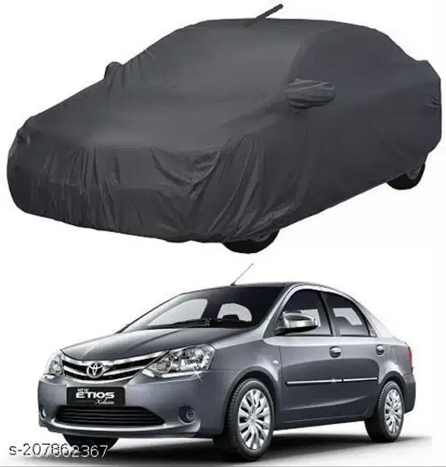 Taffeta Waterproof Car Cover for Toyota Etios, Multicolor