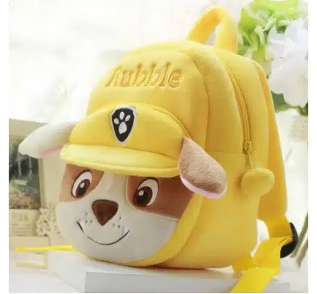 Soft School Bag for Kids, Yellow