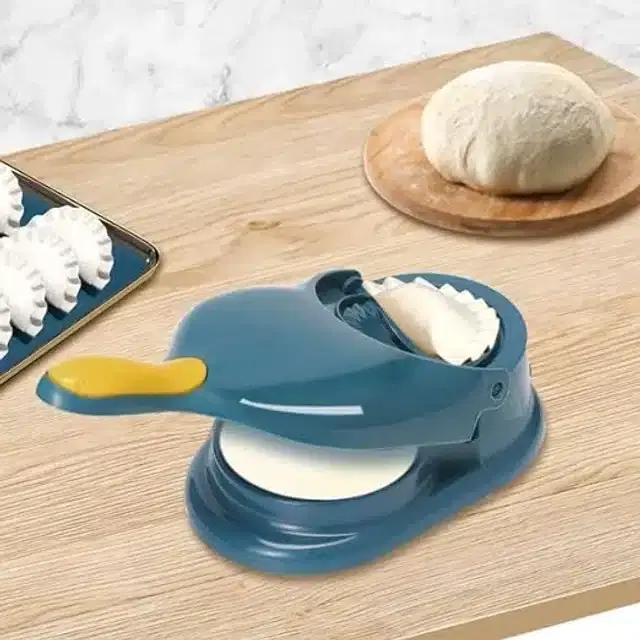 Plastic 2 in 1 Momo & Gujiya Maker, Assorted, Pack of 1