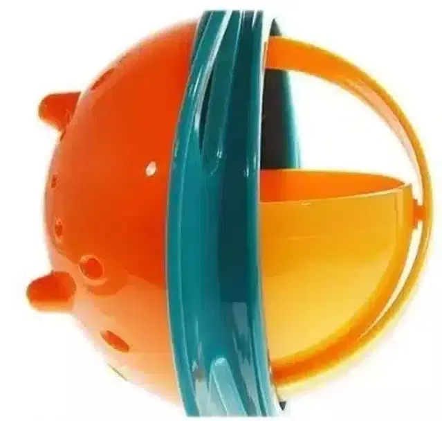 Food Bowl with Lid for Toddlers, Orange & Blue
