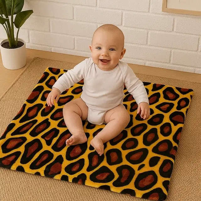 Brandon Baby Blanket Leopard Print 100x75 cm