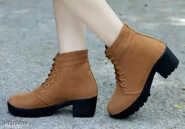 Boots for Women (Tan, 3)