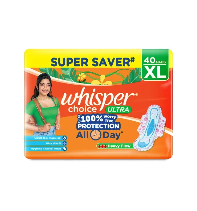 Whisper Choice Ultra XL Wings Pads (40 Pads)