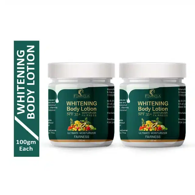 Feminela SPF35+ Whitening Body Lotion, Pack of 2, 100 ml