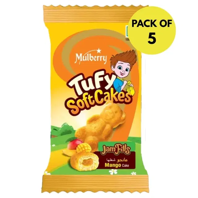 Mulberry Tufy Mango Cake 5X28 g (Pack of 5)