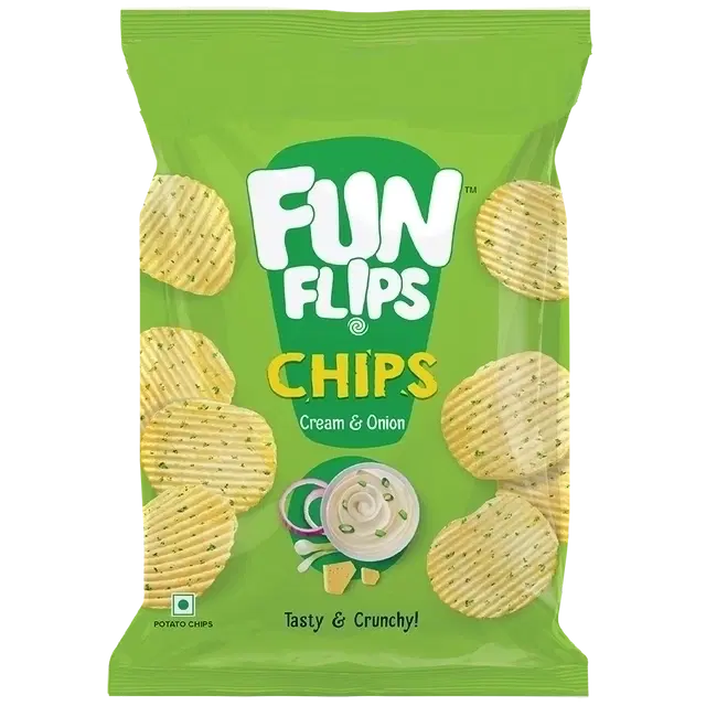 Fun Flips Cream Onion Potato Chips 41 g