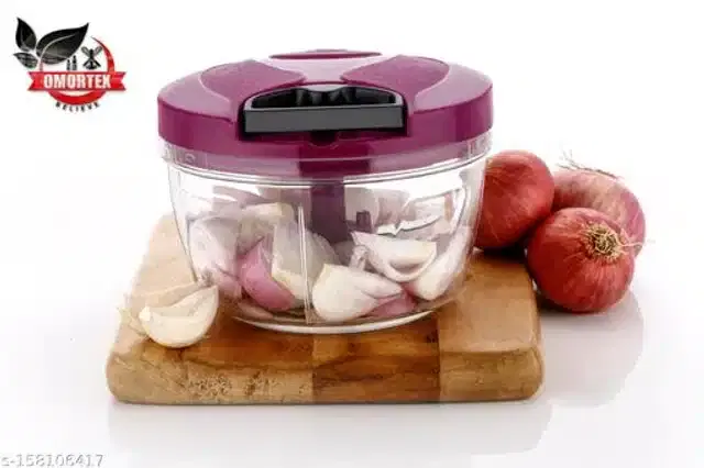 Plastic Vegetable Chopper, Pink, 550 ml