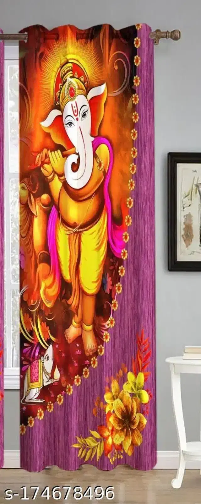 Curtains for Door, Multicolor, 5 Feet