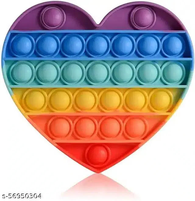 Silicone Kids Pop-it Toys, Multicolor