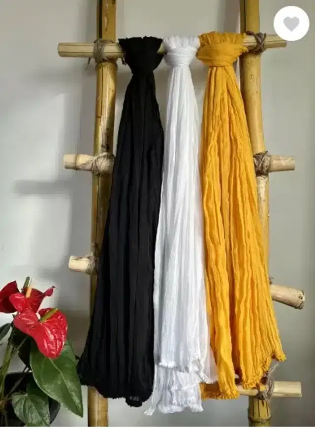 Dupatta for Women, Pack of 3 (Multicolor, 2 m)