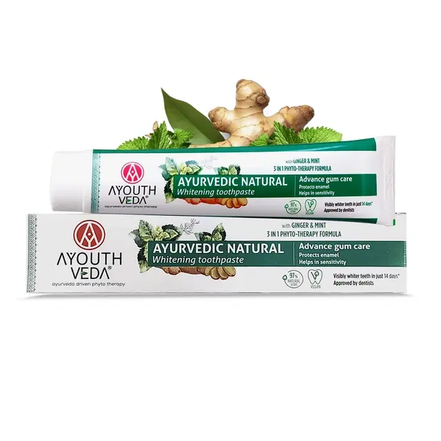 Ayouthveda Natural Whitening Toothpaste 100 g