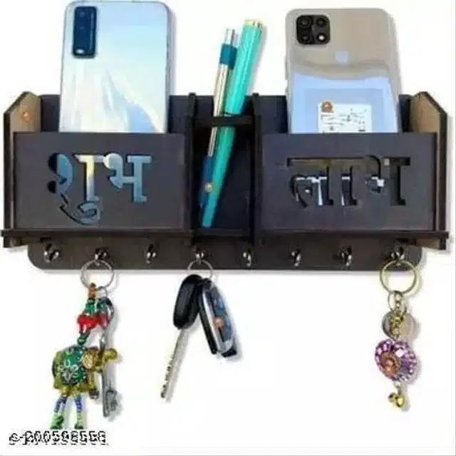 Wooden Mobile Holder, Brown