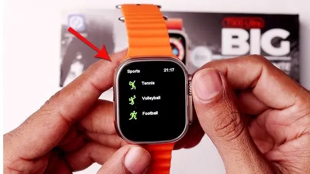 Silicone T800 Ultra Smartwatch, Orange