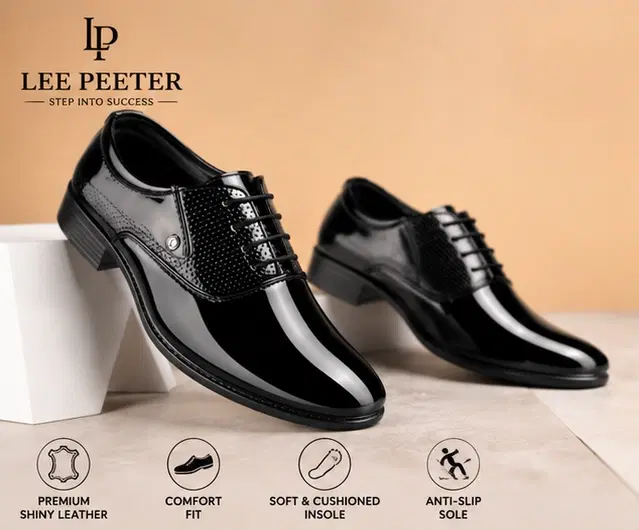 Derbys Shoes for Men (Black, 6)