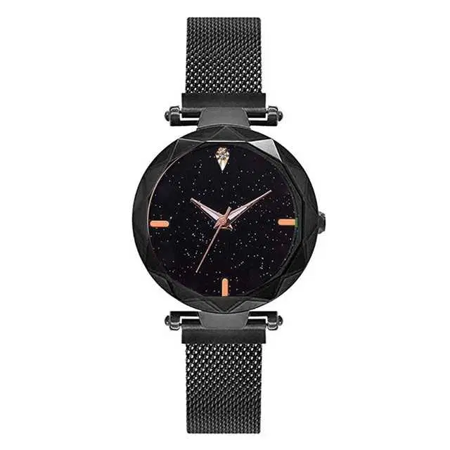 Casual Metal Analog Watch For Women (Black) (MP-115)