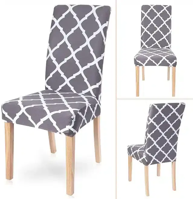 Polycotton Chair Cover, Multicolor, Pack of 4