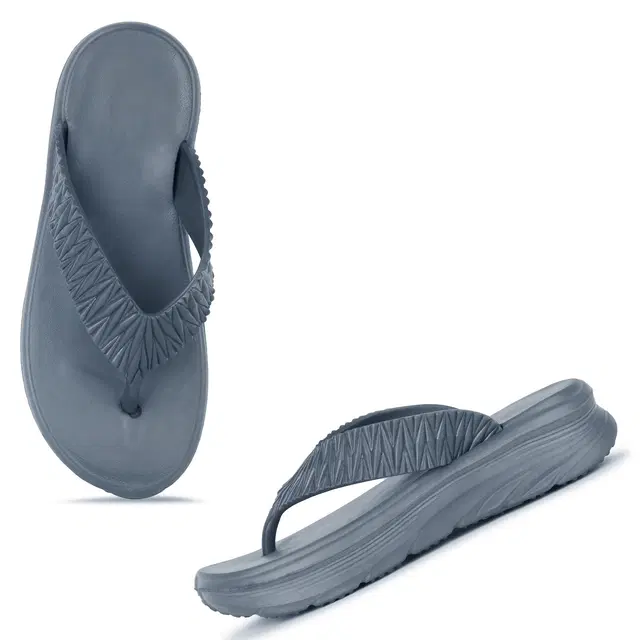 Flipflops for Women (Grey, 8)