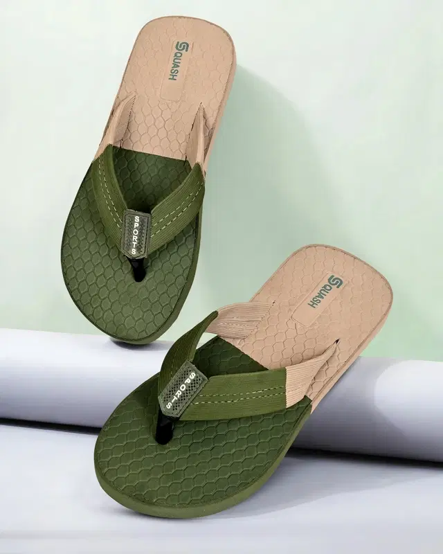 Casual Flipflops for Men (Brown, 6)