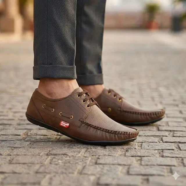 Casual Loafers for Men (Brown, 6)