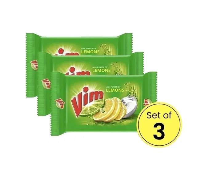 Vim Dishwash Bar 3X158 g (Pack Of 3)