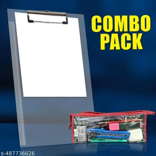 Unique Examination Combo Pack Set of 2 for kids-TP Clipboard And TP Pouch