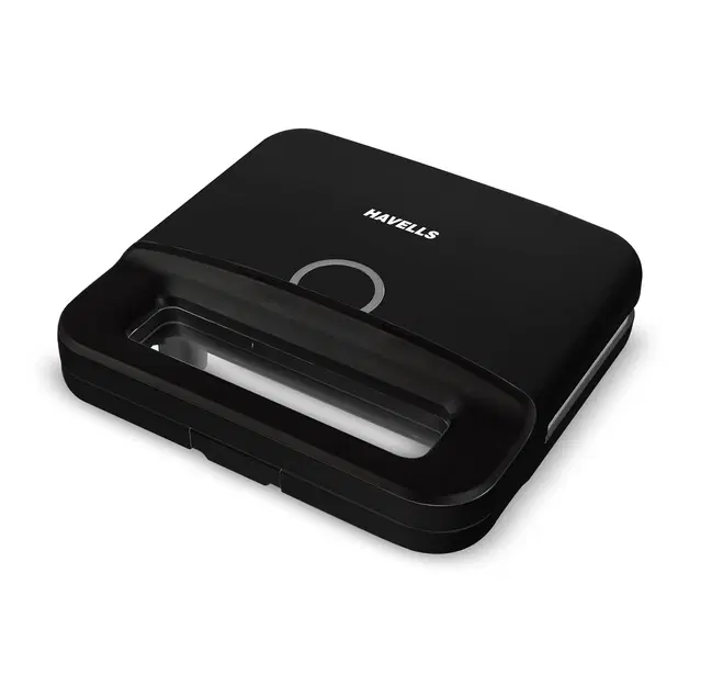 Havells Perfect Fill Plus 800w Toaster Griller Sandwich Maker | 2 Slice Sandwich Maker| Food Grade Non-Stick Grill Plates | Easy Clean | Power Indicators | 2 Years Door Step Warranty By Havells| Black