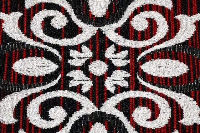 Alqsa Designer Abstract Red Carpet 5x7feet