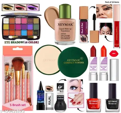 Face Makeup Combo, Multicolor, Set of 1