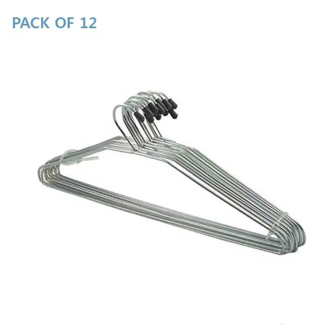 Stainless Steel Cloth Hanger, 12 pcs