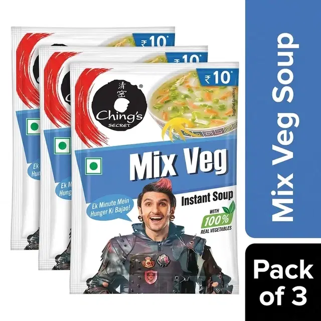 Ching's Mix Veg Soup 14 g (Pack of 3)