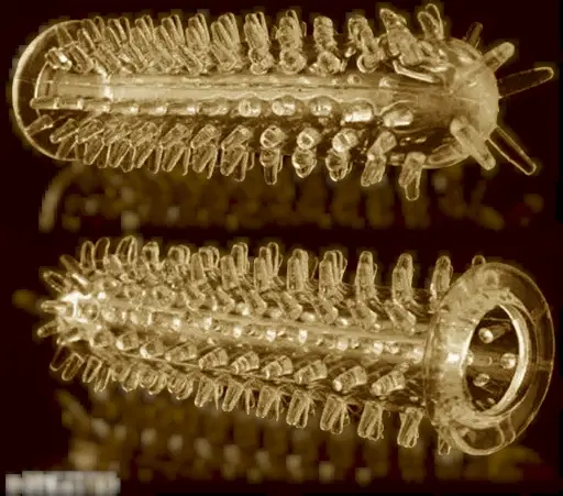 A R Silicone Crystal Dotted Condom for Men, Transparent