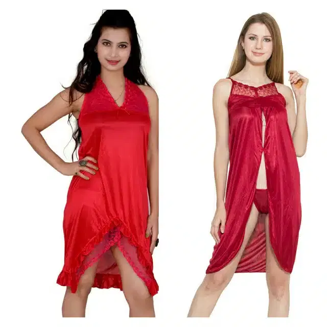Babydoll for Women, Pack of 2 (Multicolor, Free Size)