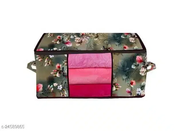 PVC Foldable Under Bed Storage, Multicolor