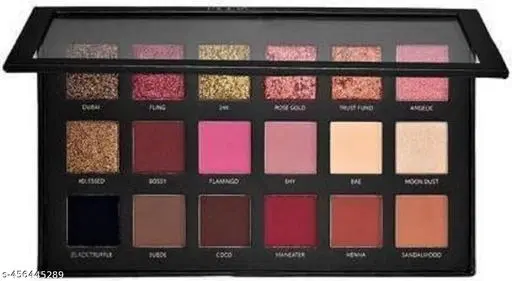 18 Color Eye Shadow Palette, Multicolor, Pack of 1