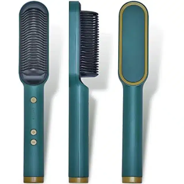 Electric Hair Straightener Comb, Green