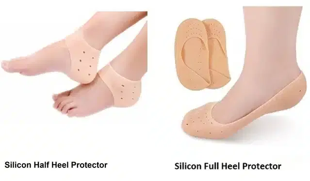 Silicone Gel Heel Socks with Pad, Assorted, Set of 2