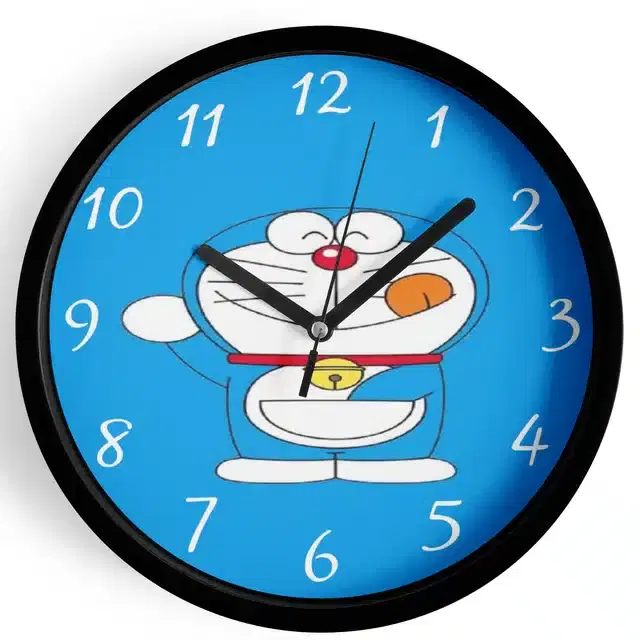 Doraemon Analog Wall Clock, Multicolor, 7 Inches