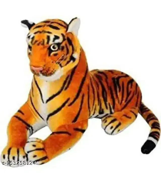 Stuffed Tiger Toy for Kids, Orange