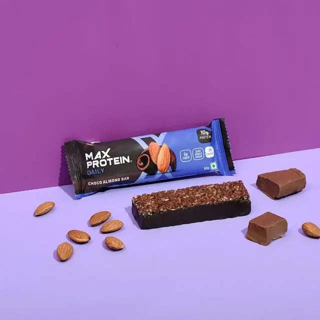 Ritebite Max Protein Daily Choco Almond 10 g Protein Bar 50 g